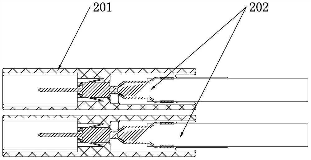 A socket connector capable of realizing personnel protection inside the equipment