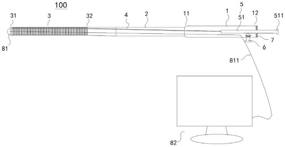 Visual visceral canal flow quantitative monitoring and control device