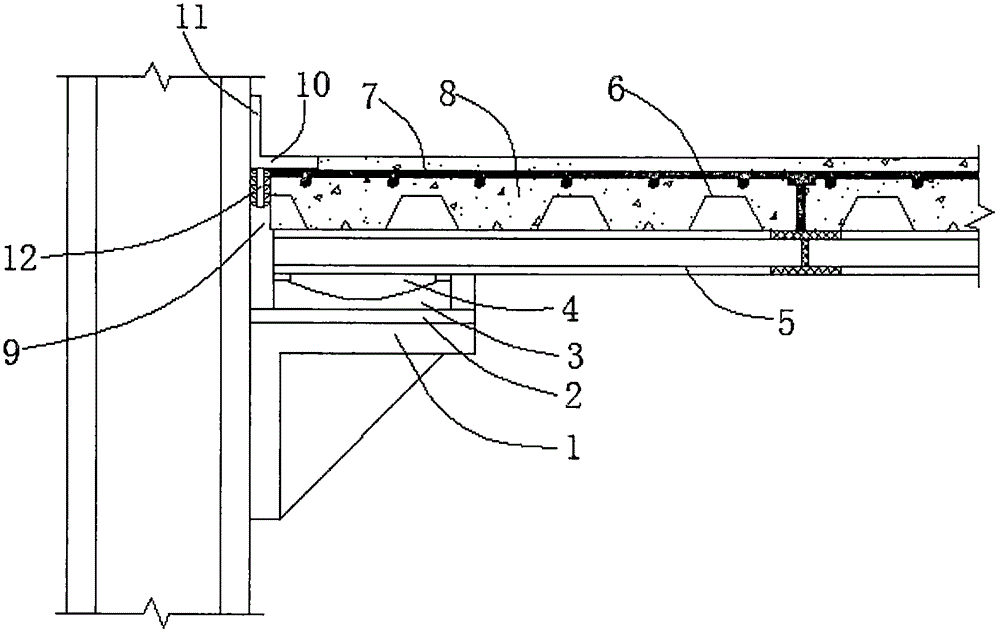 Steel structure anti-seismic floor used for building