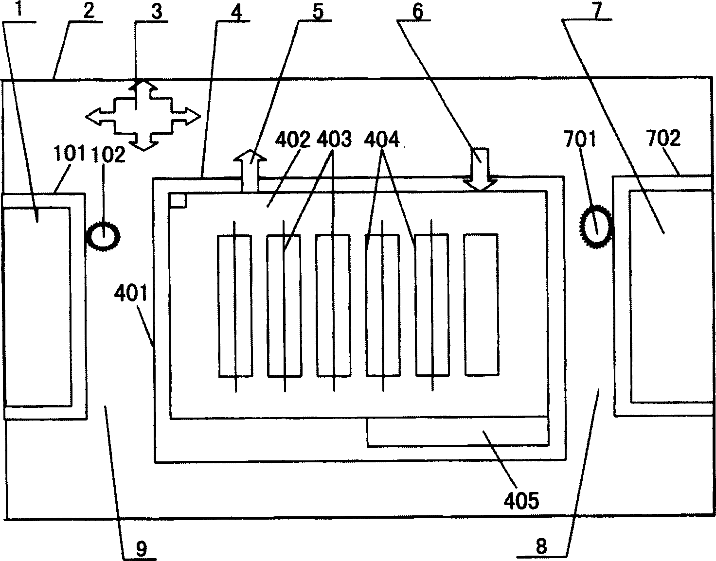 Main control case of nanometer-particle microscope