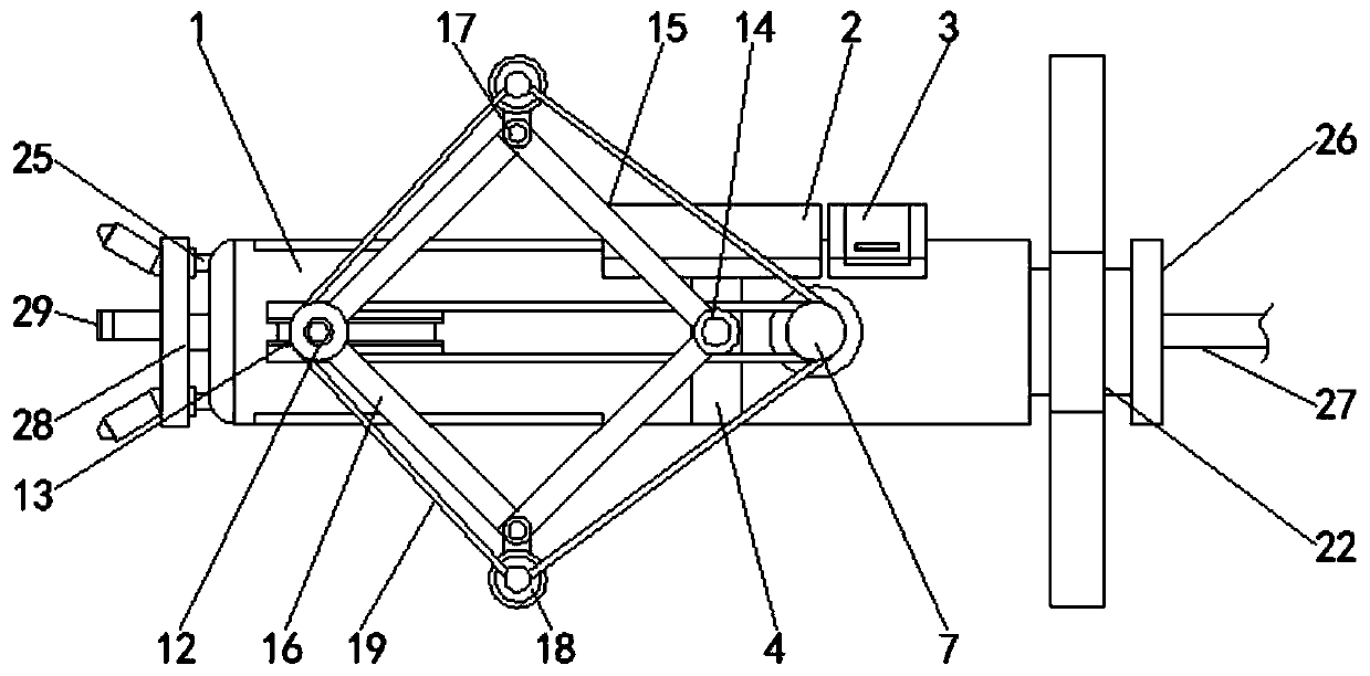 Self-spraying intelligent pipeline detecting dirt removing robot