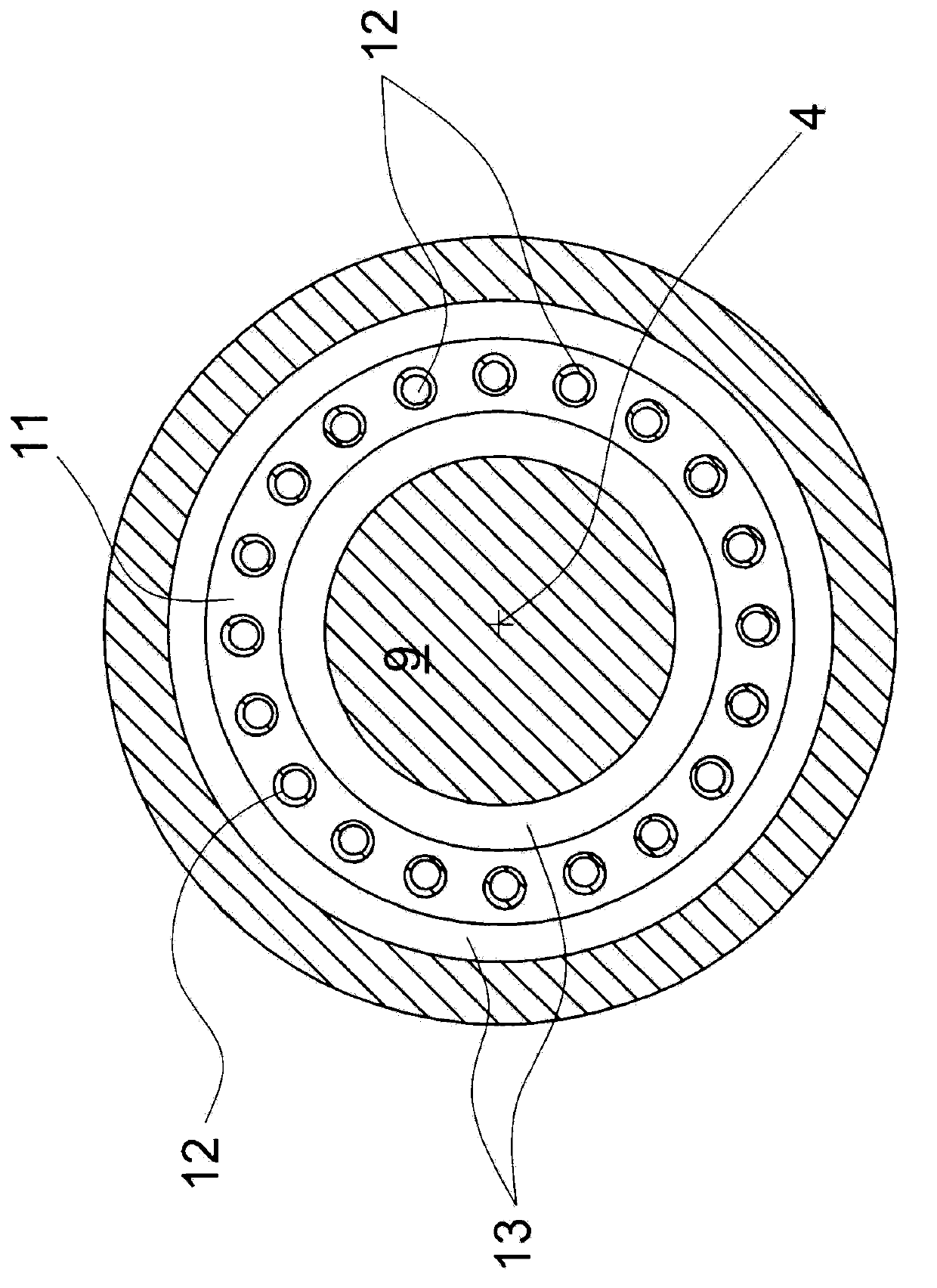 Method and device for controlling the temperature of plastic mass