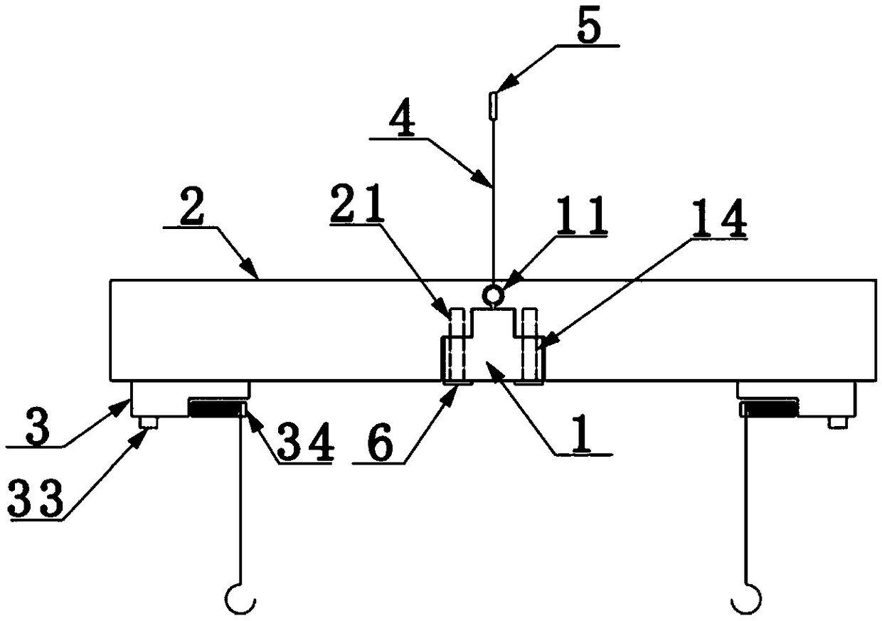 Hoisting tool of laminated plate and hoisting method of laminated plate