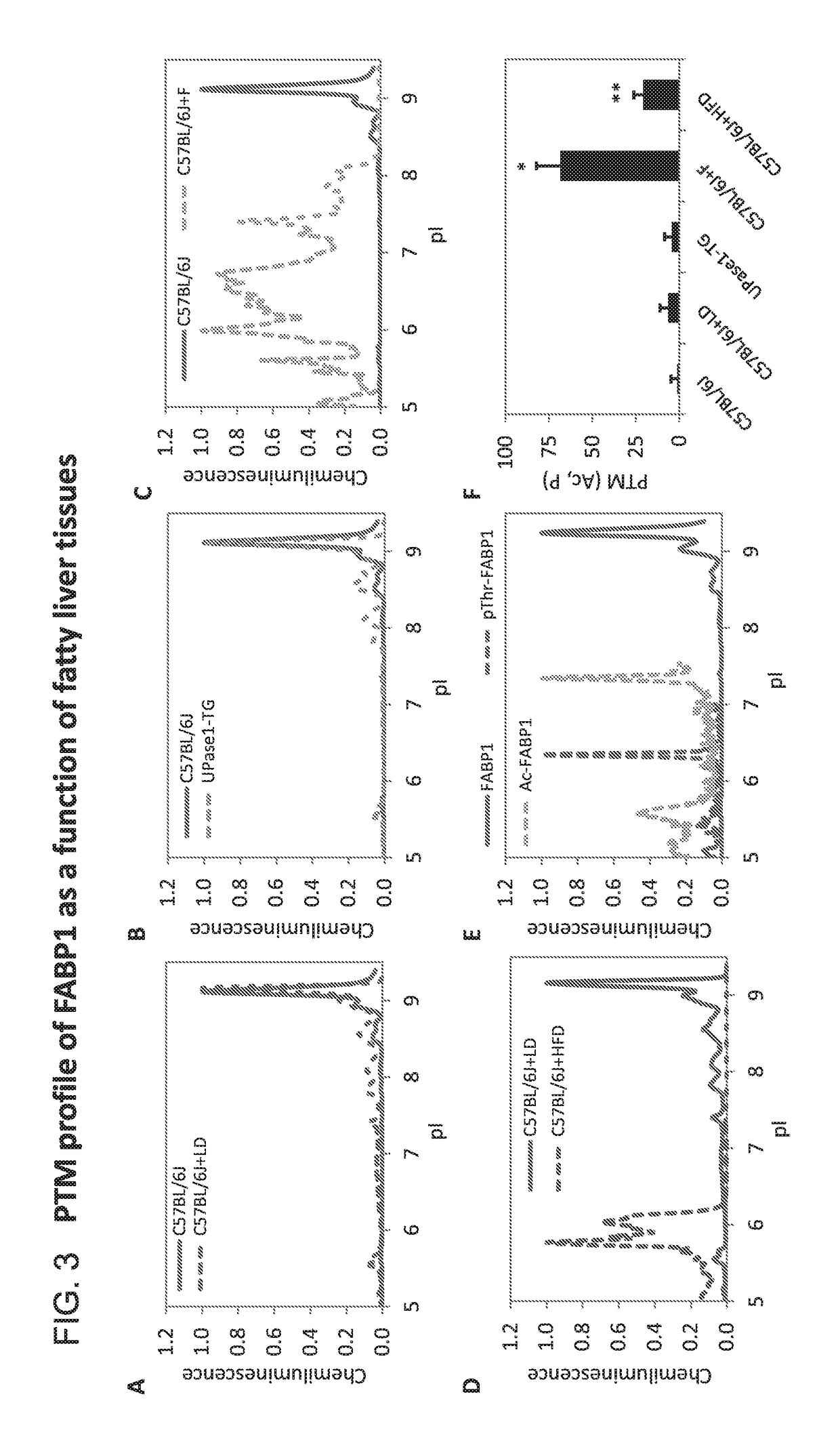 Methods for molecular classification of fatty liver by high-throughput protein post-translational modifications