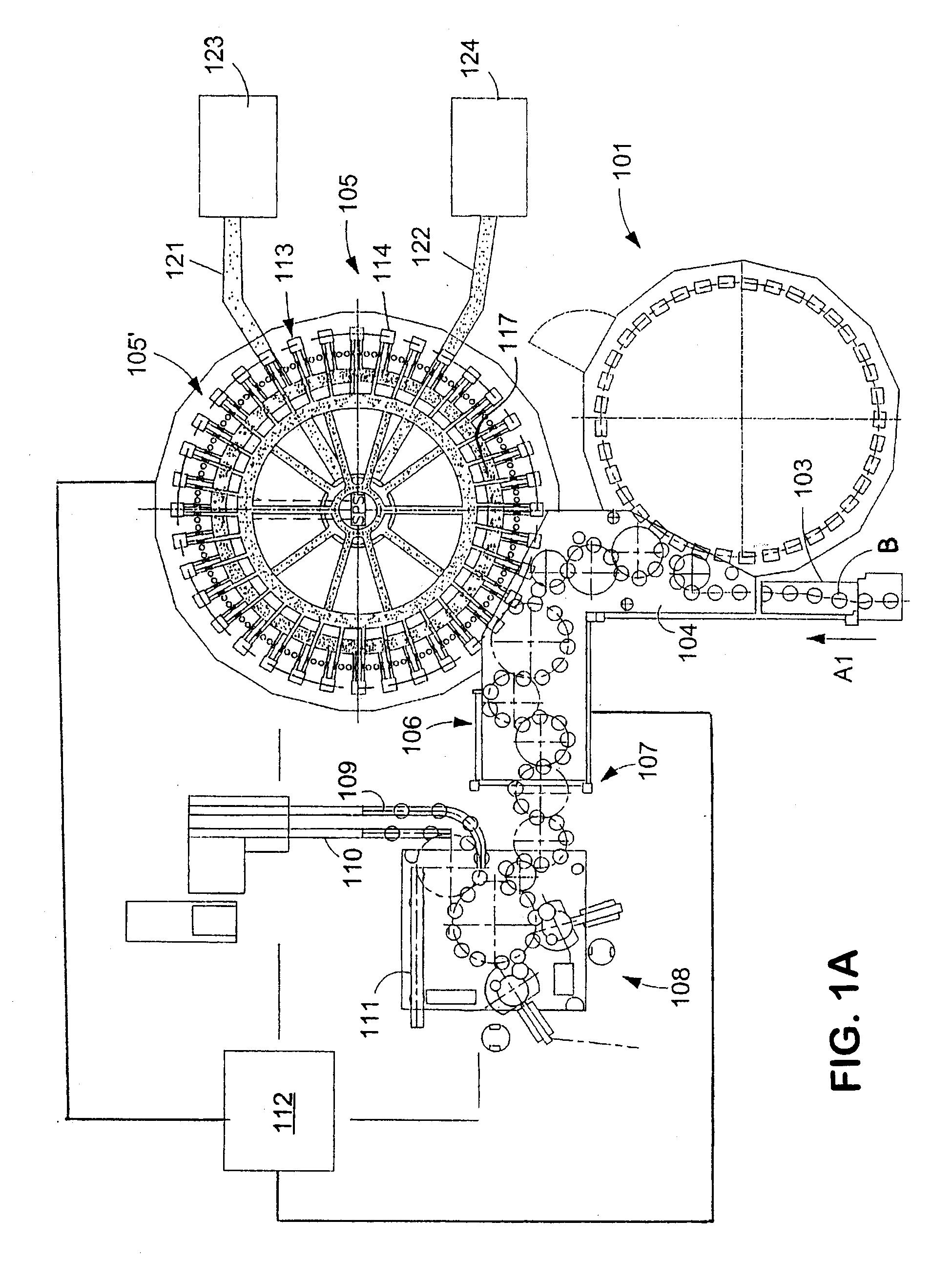 Beverage bottling plant for aseptic filling of beverage bottles with a liquid beverage filling material