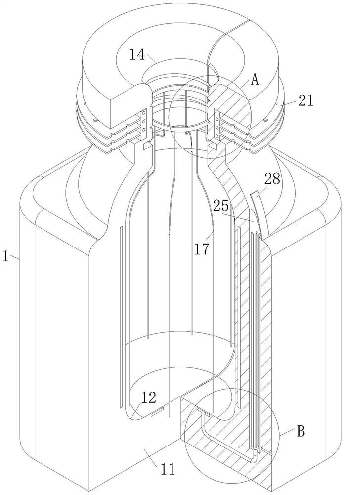 Efficient environment-friendly glass bottle blowing process