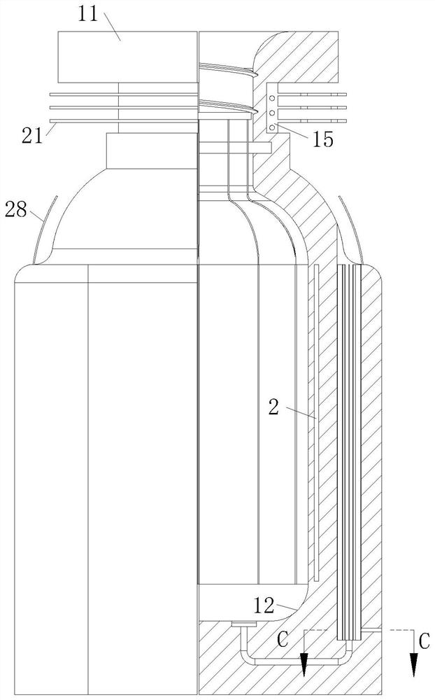 Efficient environment-friendly glass bottle blowing process