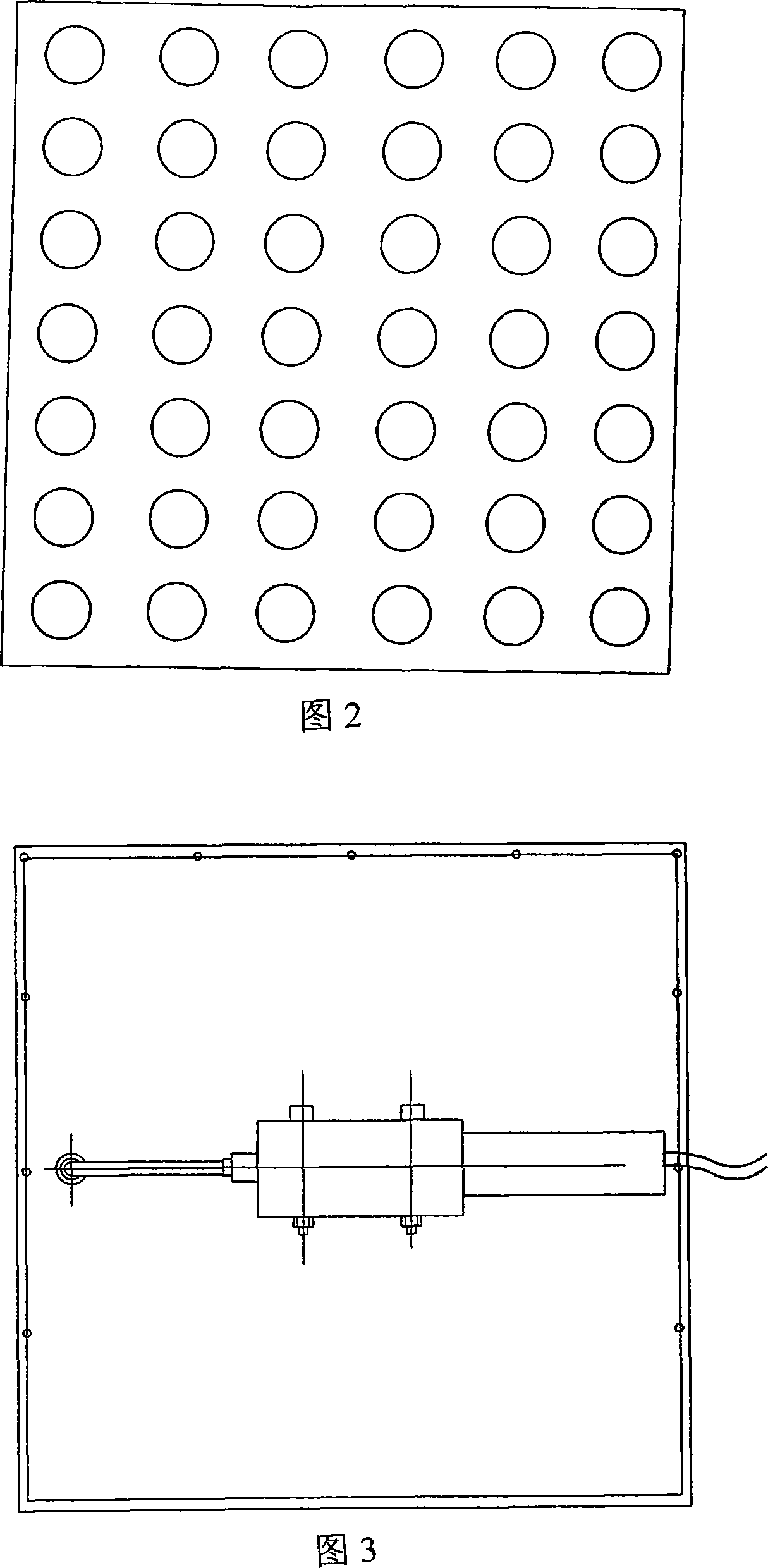 Multiple film glue stopper neck whole board placing and sucking-off device