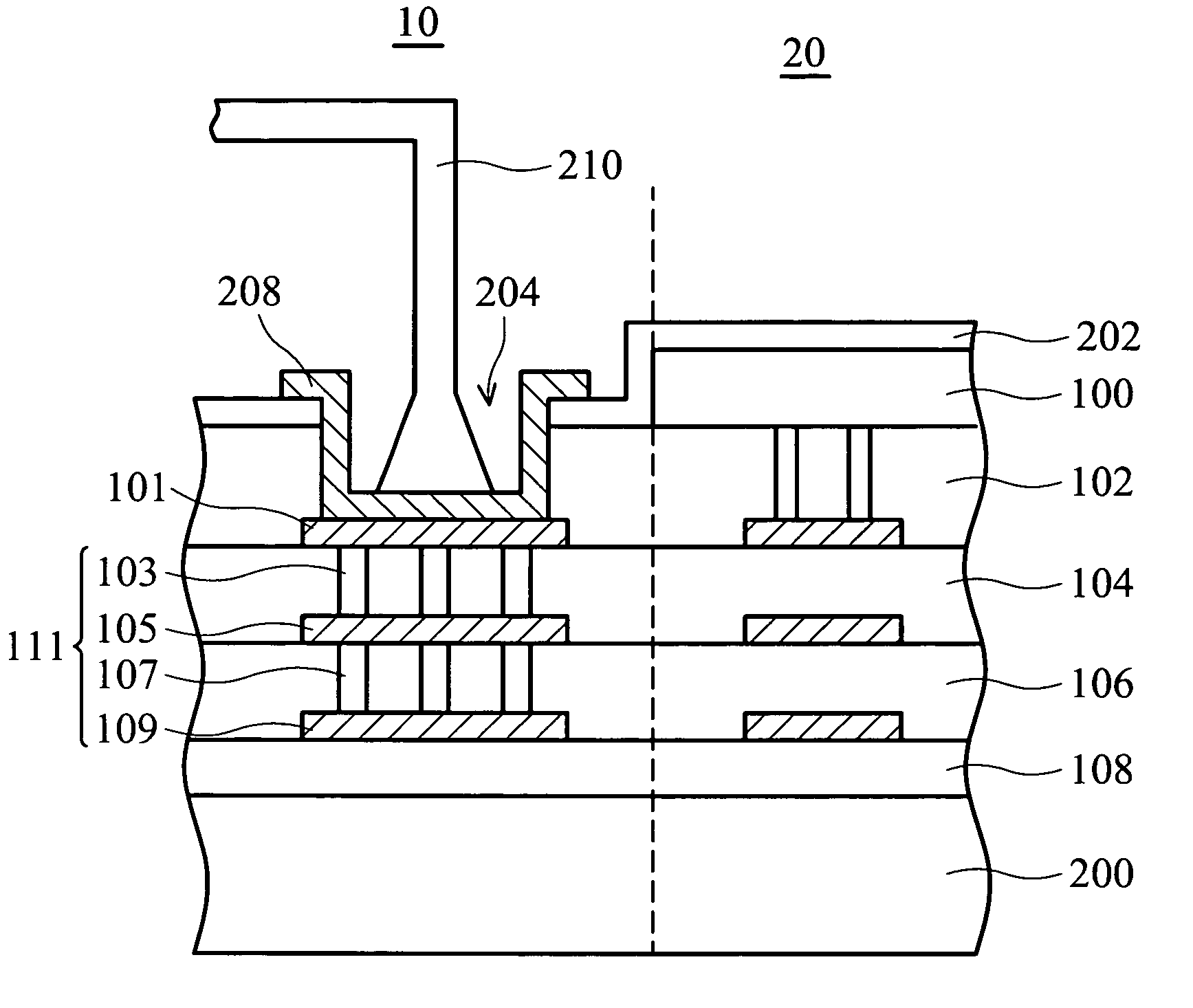 Bonding pad structure for back illuminated optoelectronic device and fabricating method thereof