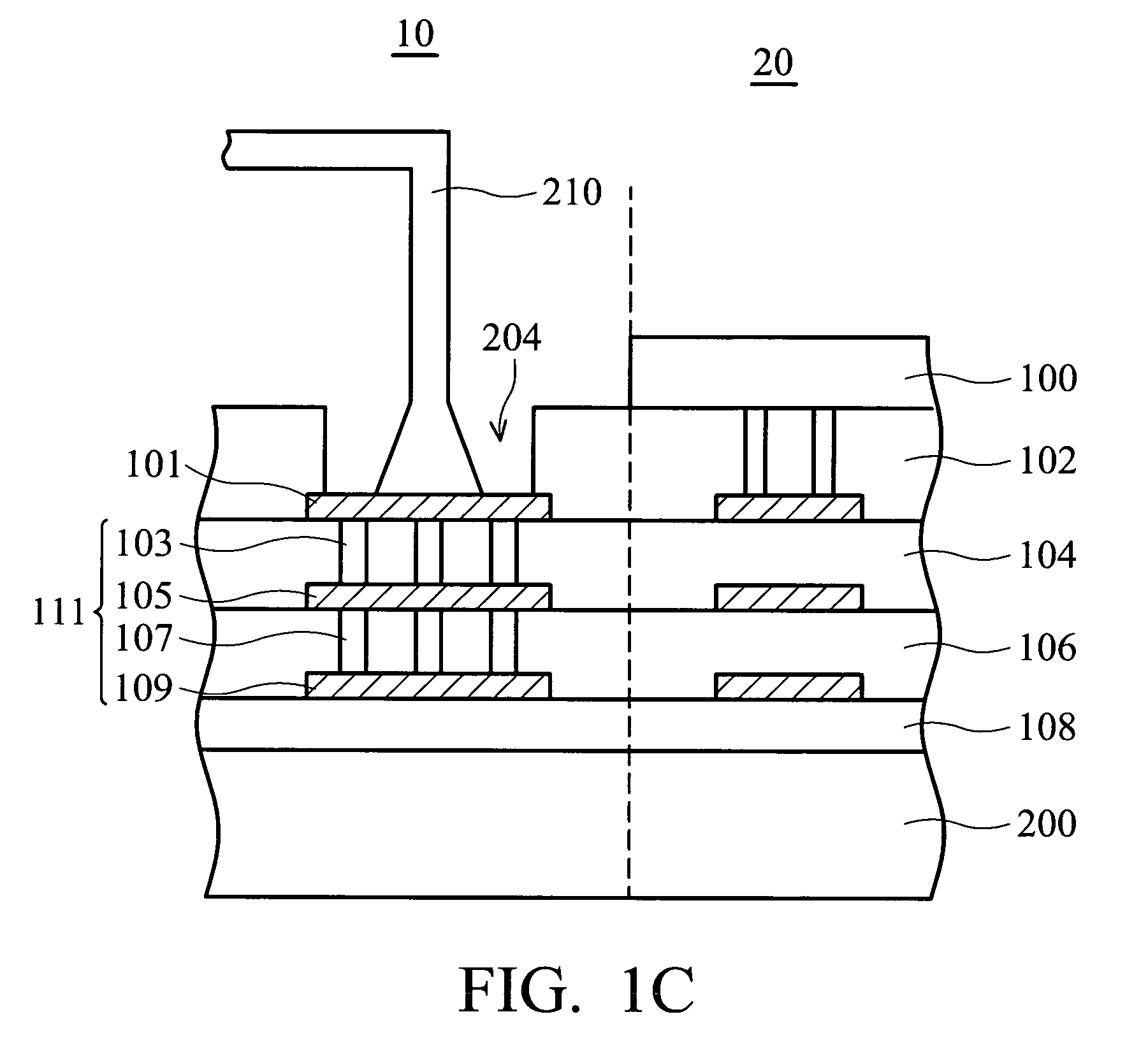 Bonding pad structure for back illuminated optoelectronic device and fabricating method thereof