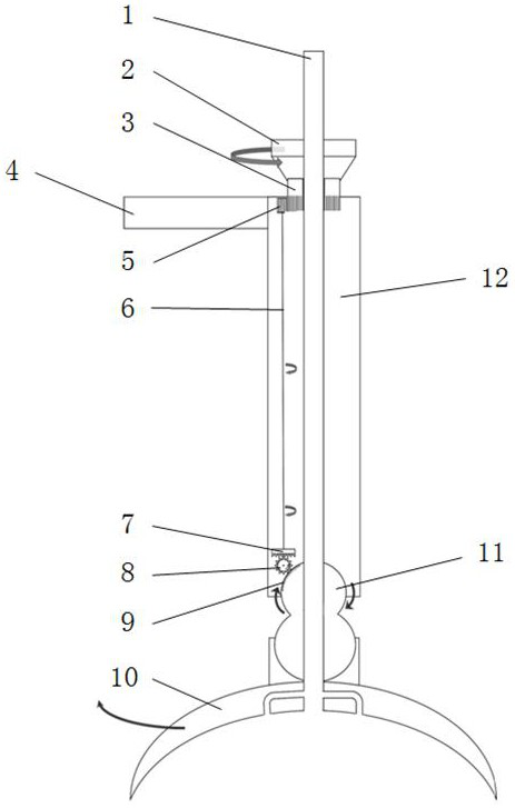 Negative pressure suction cup type humerus head taking-out device