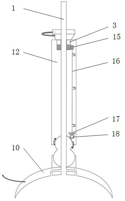 Negative pressure suction cup type humerus head taking-out device