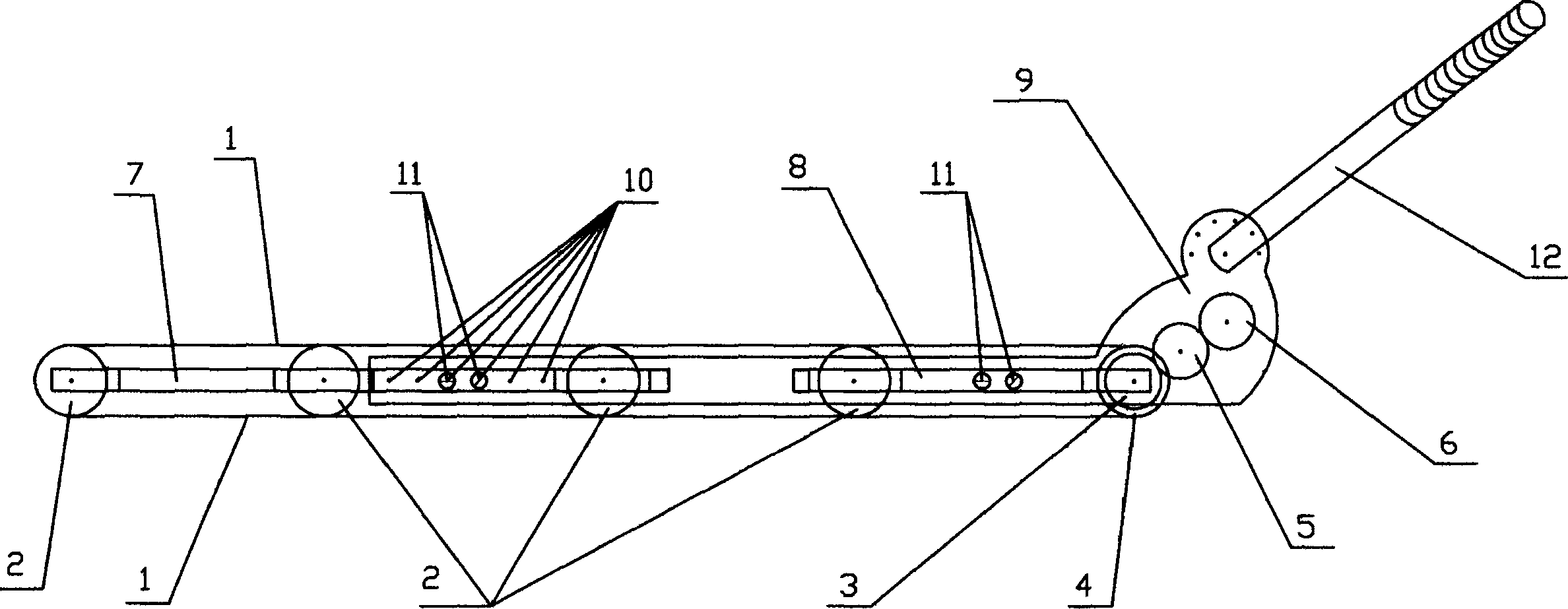 Electric endless track type cleaning wiper