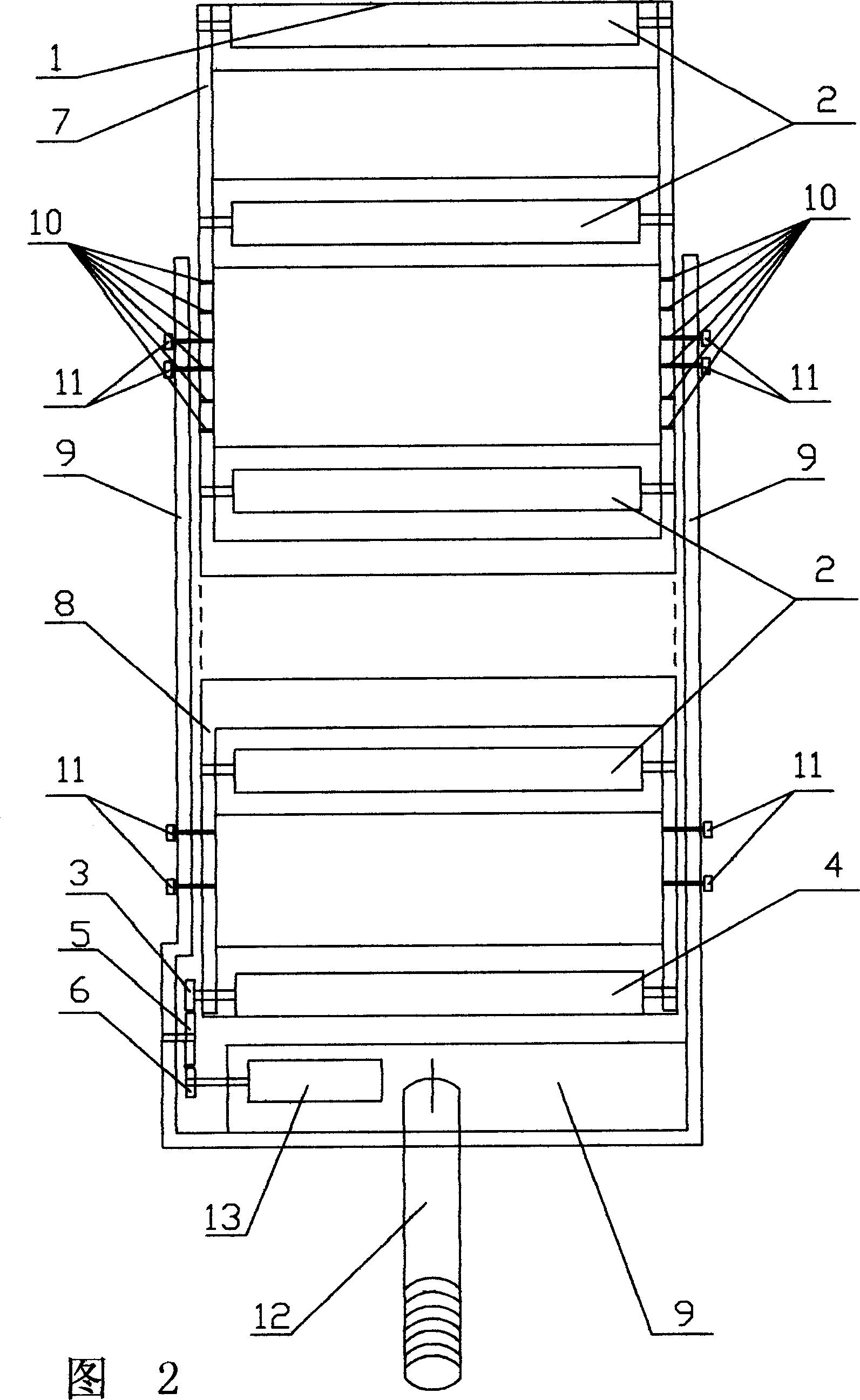 Electric endless track type cleaning wiper