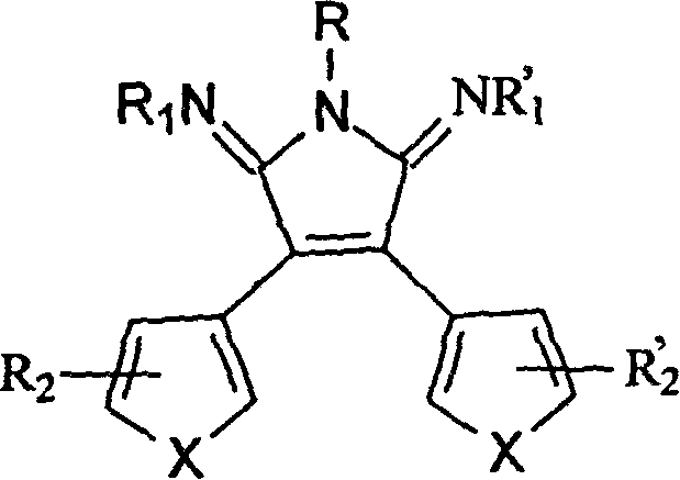 Dye changing colour resulting from photo, acid, and its method of synthesis and dyeing