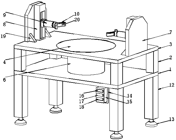 Conveniently adjustable detection device for centrifugal pump production