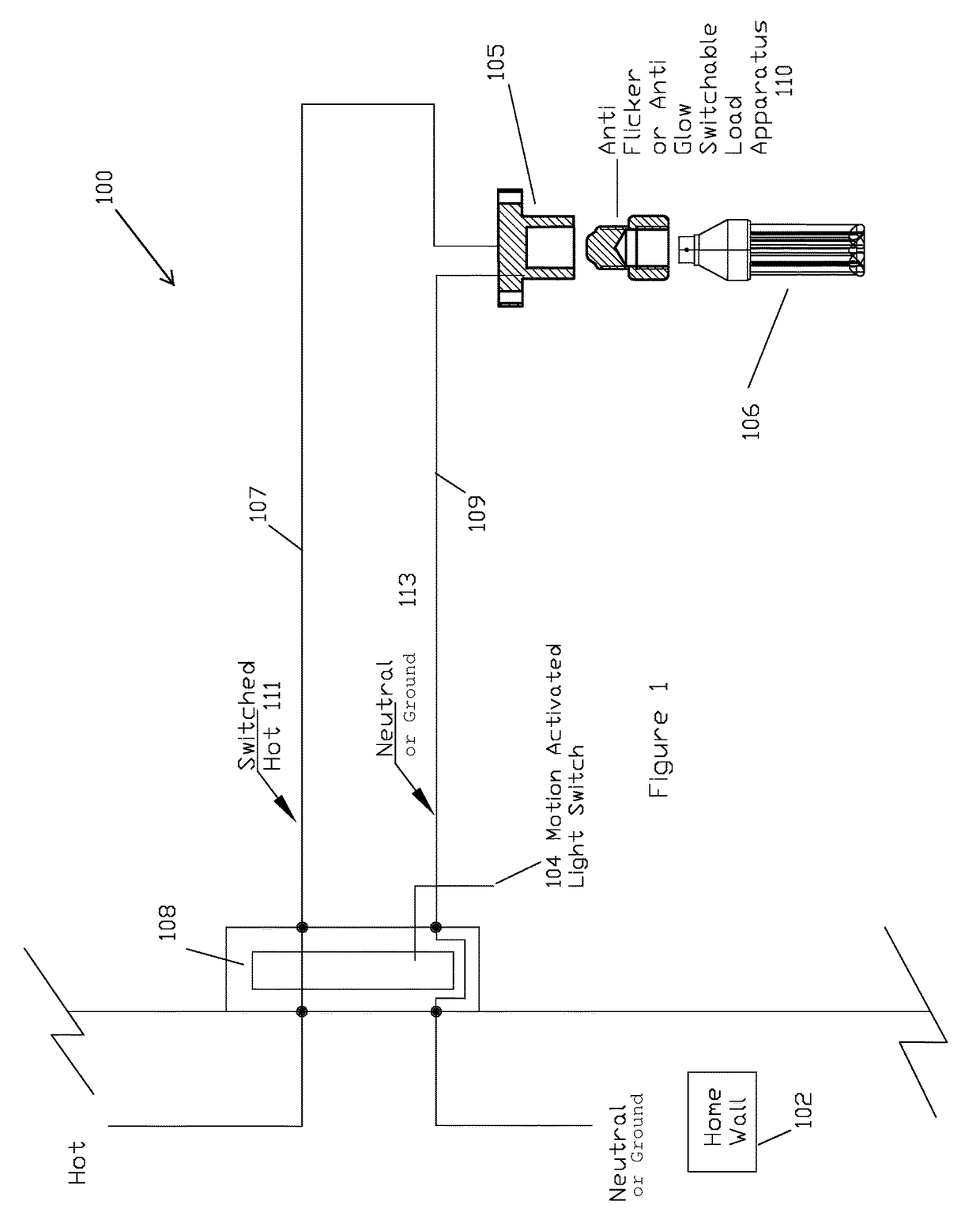 Anti-flicker apparatus for motion detector