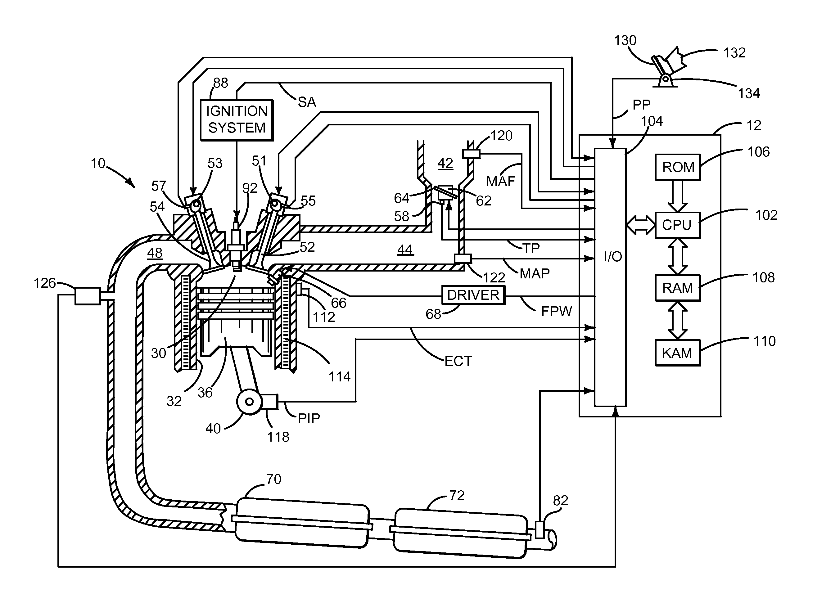 Method for adjusting engine air-fuel ratio