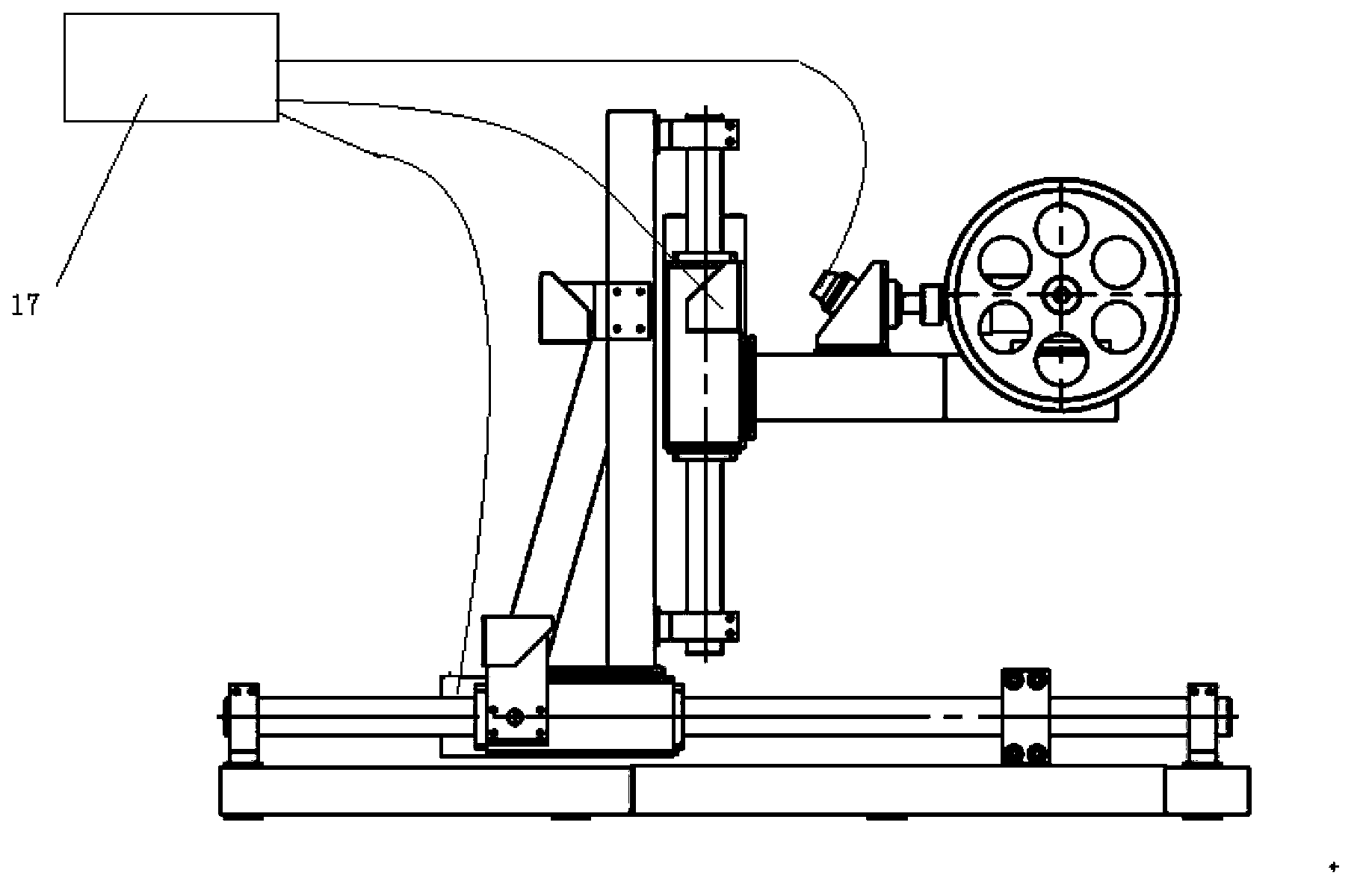 Device for driving helicopter wheel to rotate