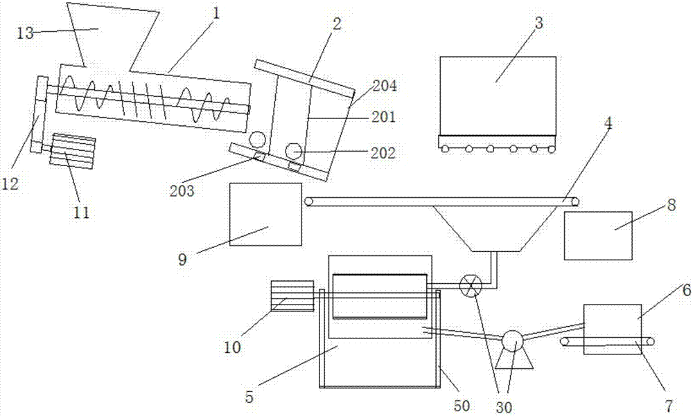 Soil crushing and rotating type slurry repair system and method