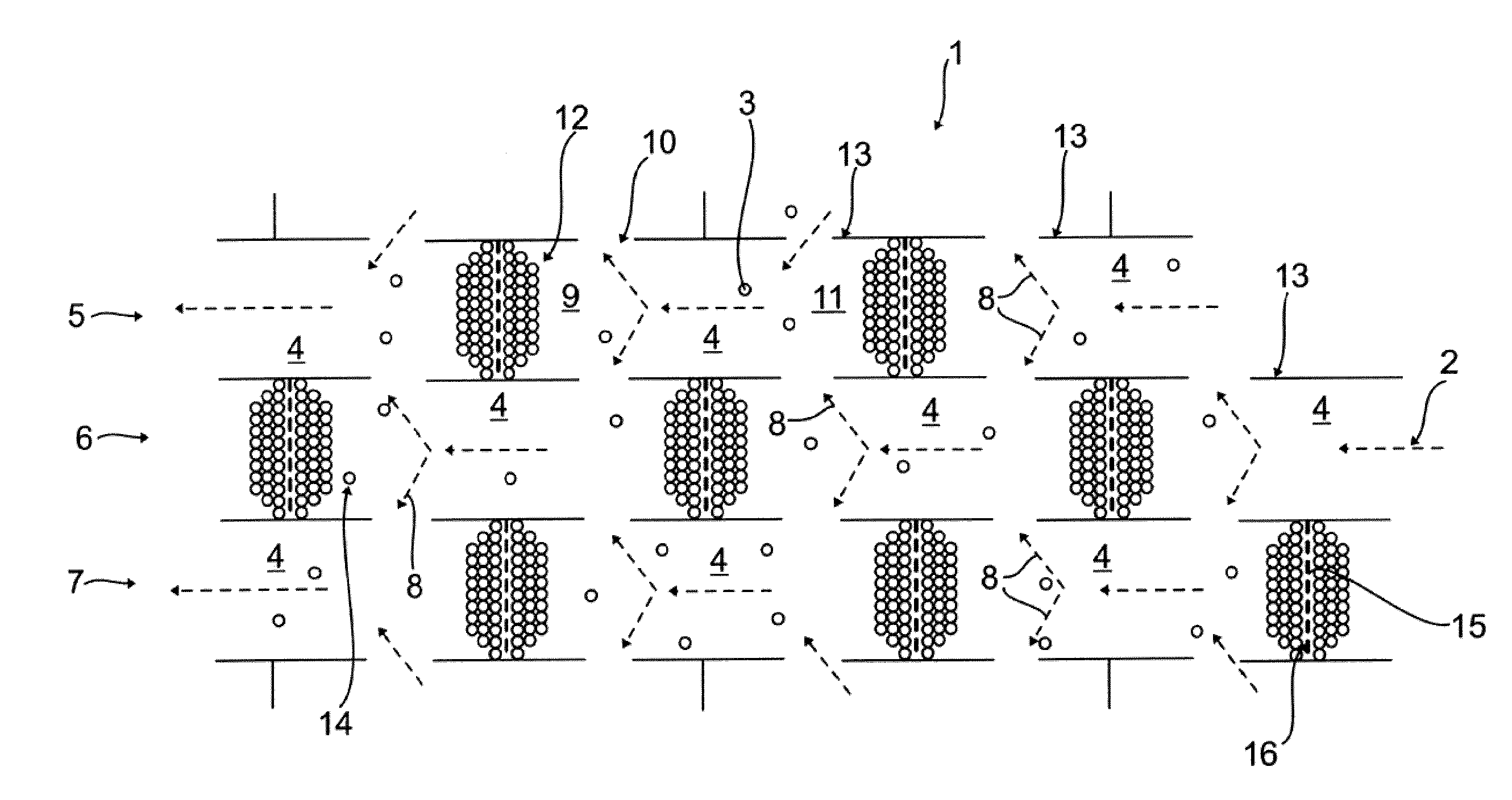 Particle Separator and Method for Removing Particles from an Exhaust Gas Stream of an Internal Combustion Engine