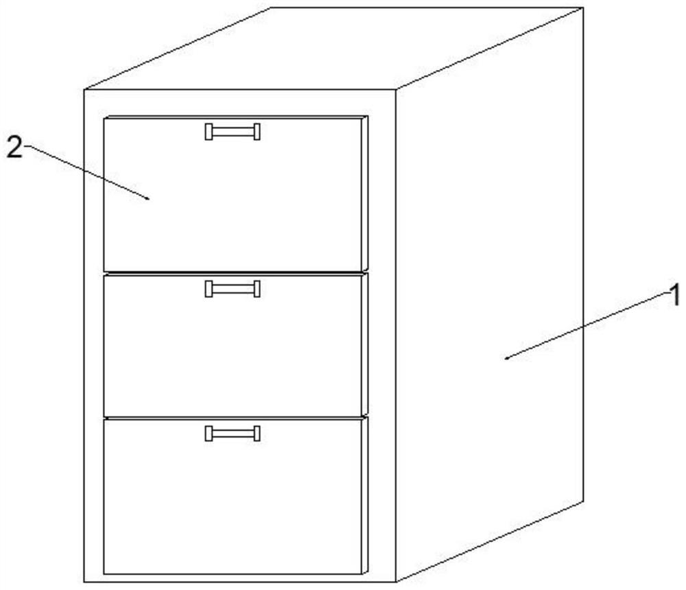 Medical instrument storage device for reproductive department