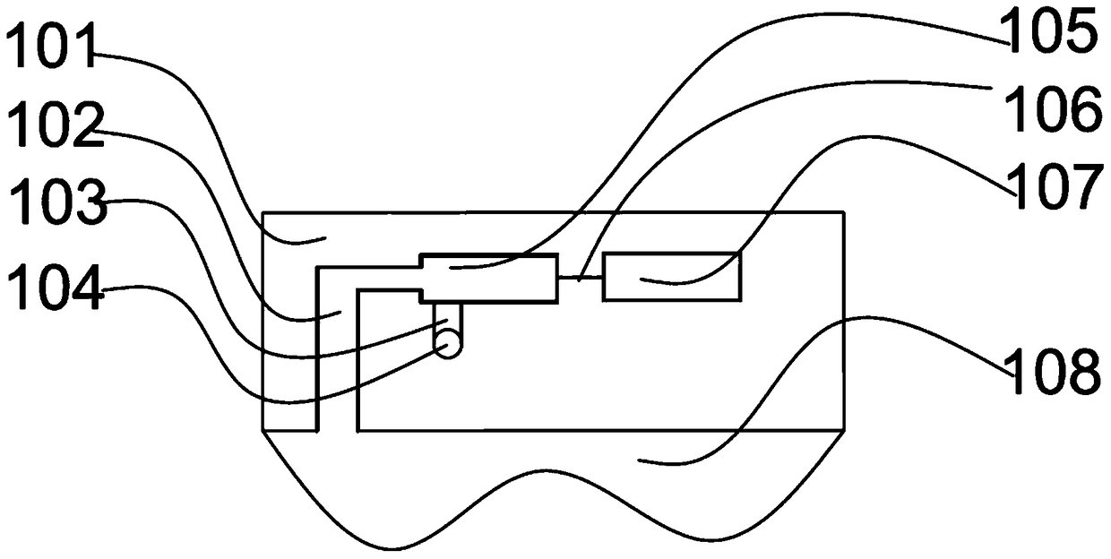 A flexible cavity type marine wave energy power generation device