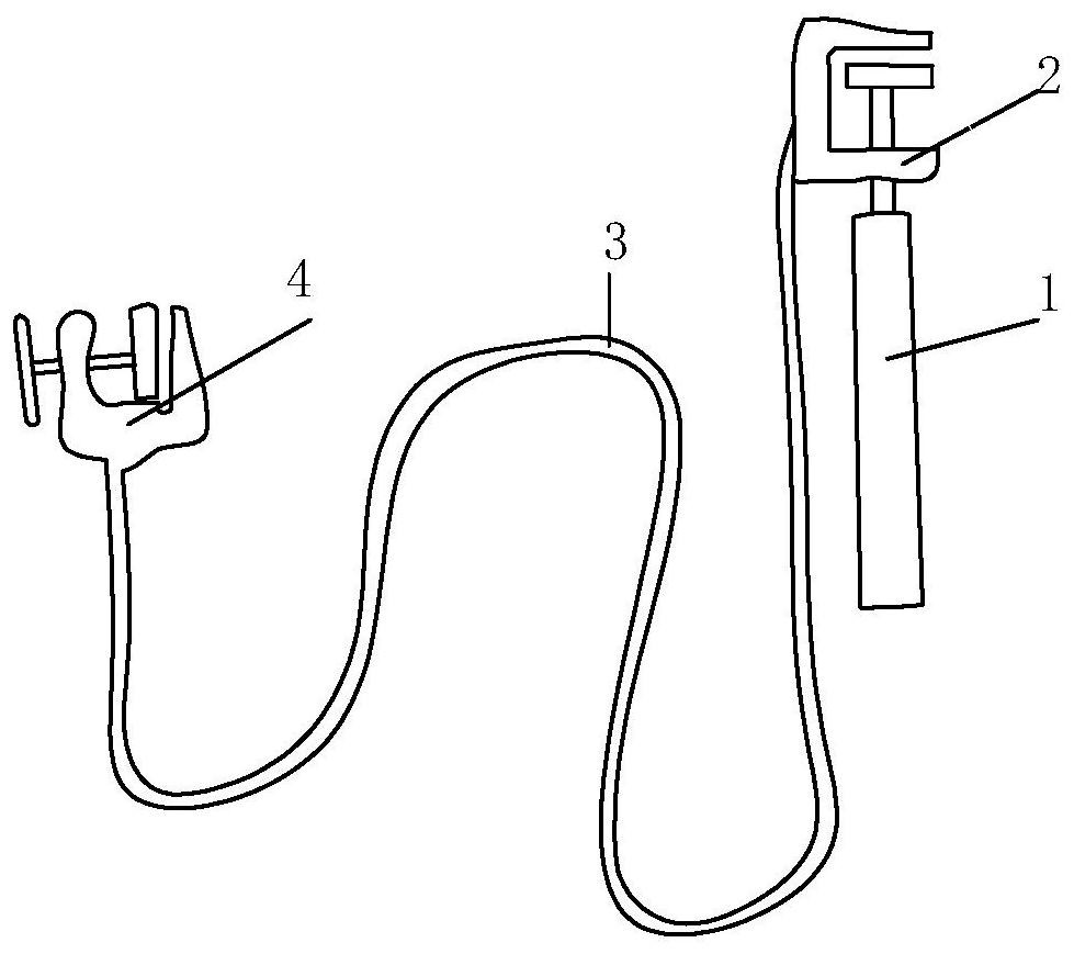 Portable ground wire state monitoring device and method