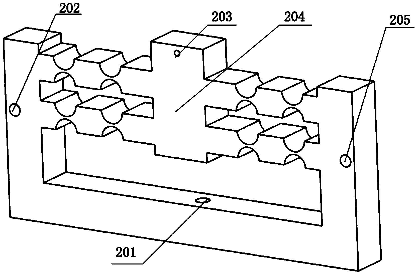 Non-resonant three-dimensional elliptical diamond vibration cutting flexible unit