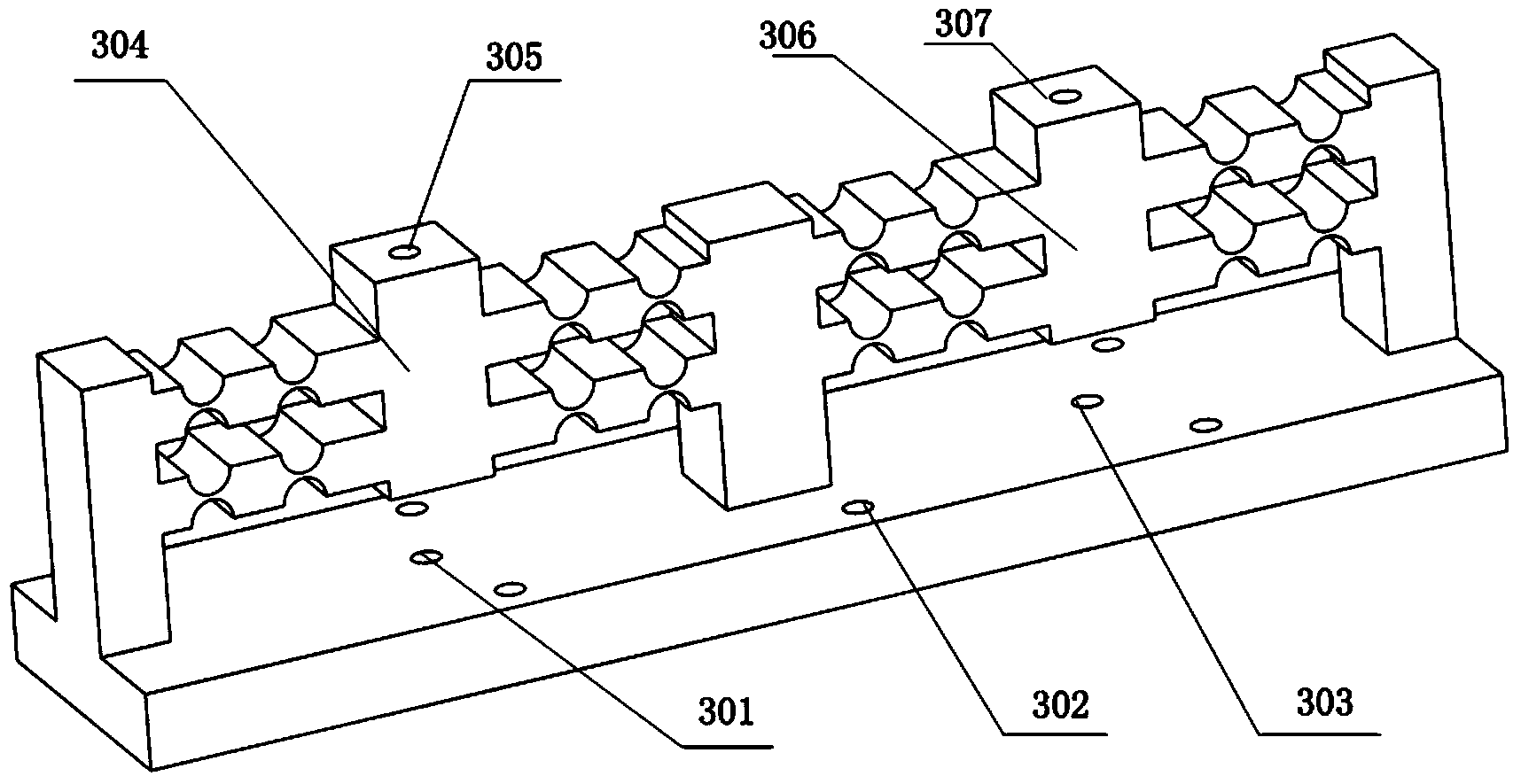 Non-resonant three-dimensional elliptical diamond vibration cutting flexible unit