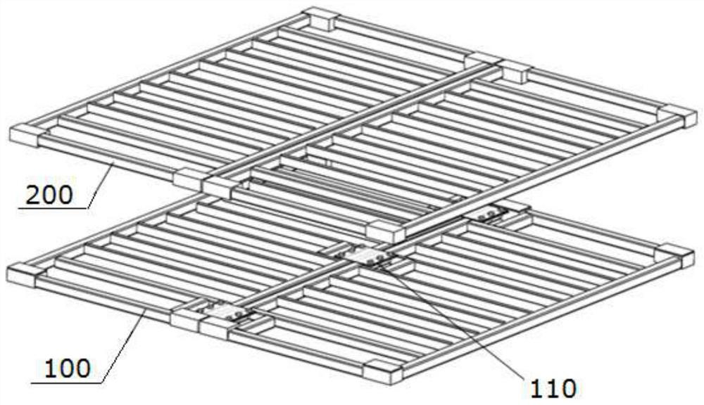 Detachable floor system connecting joint for modular steel structure and manufacturing method thereof