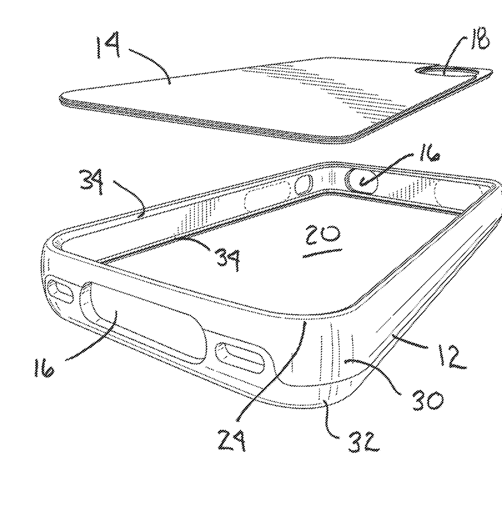 Electronic Device Case with Changeable Panel