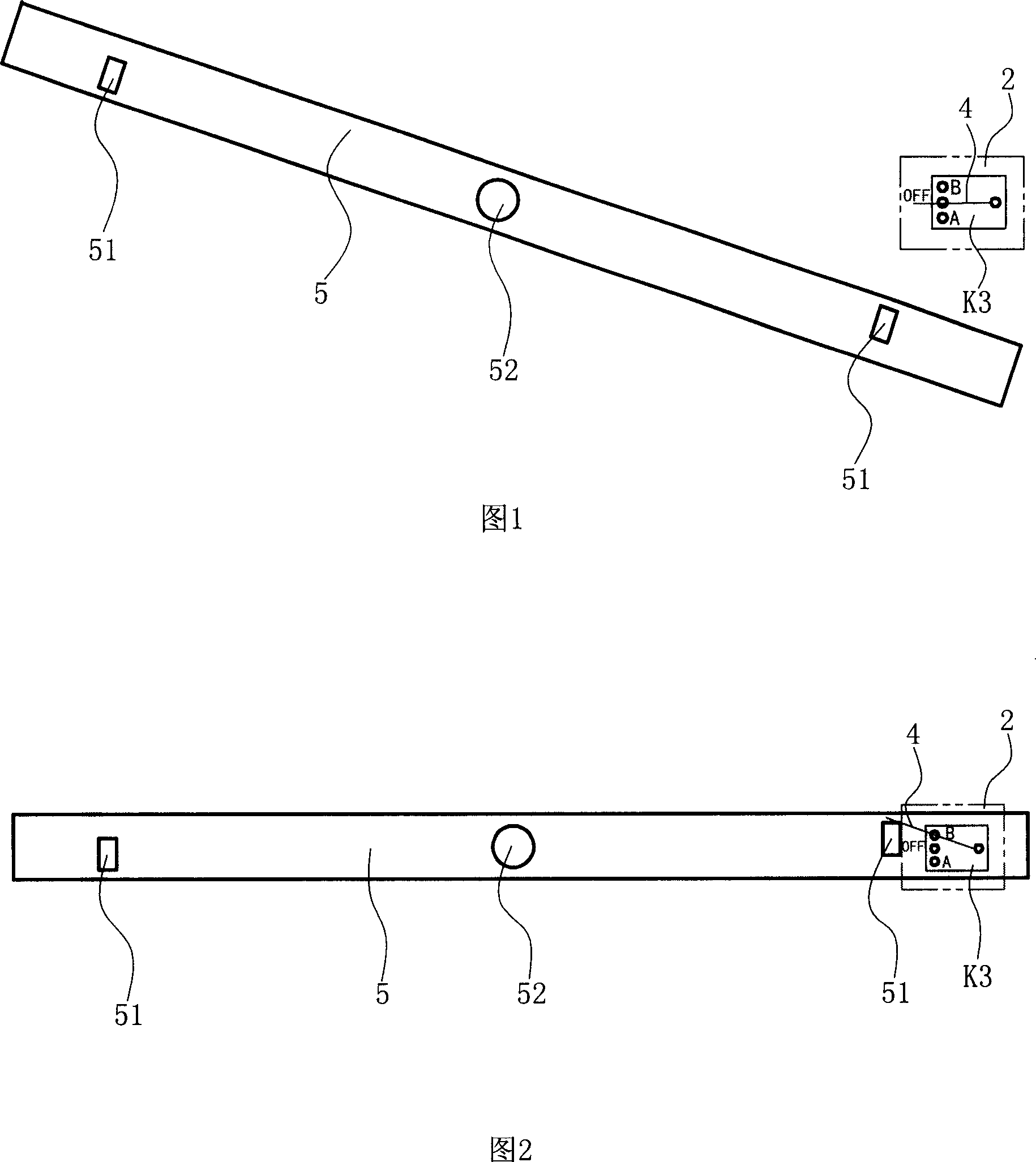 Safety type switching mechanism used for turn-over saw