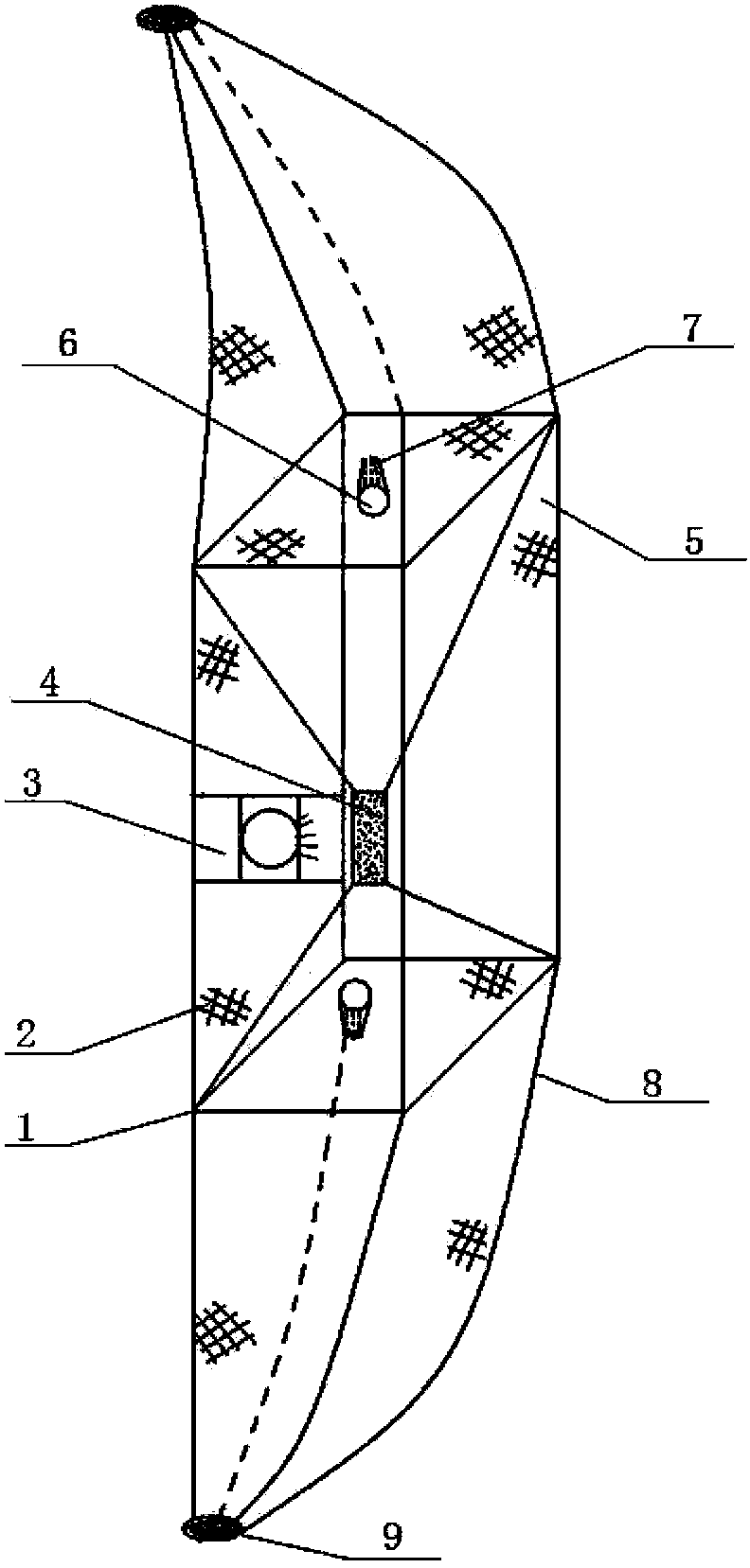 Efficient shrimp fishing cage