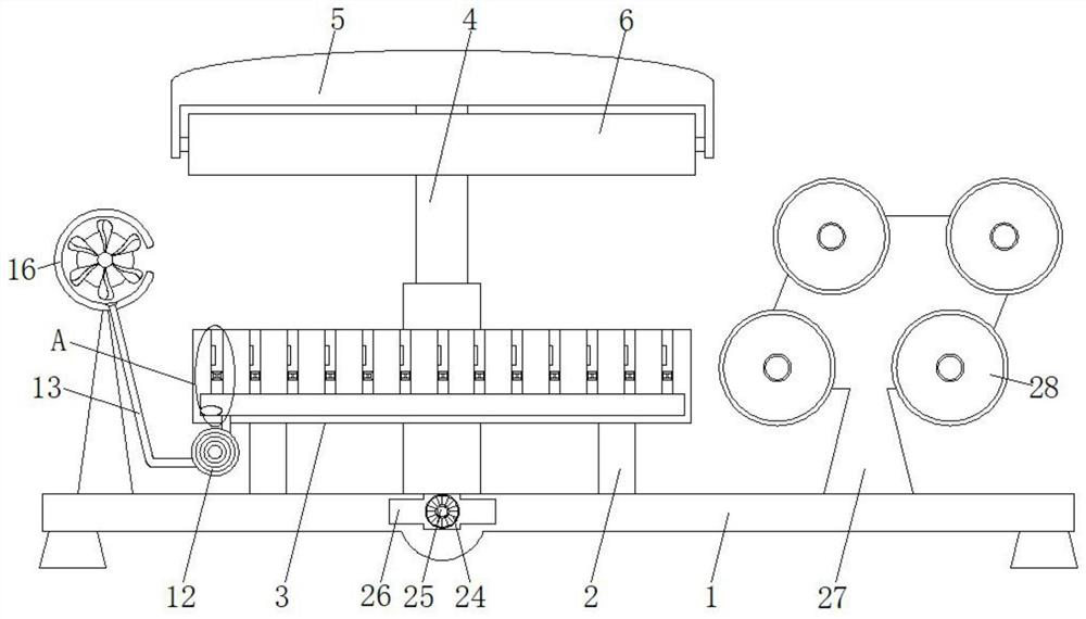 Composite device for air bubble film processing