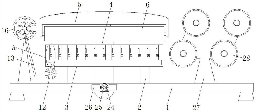 Composite device for air bubble film processing