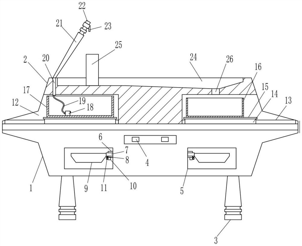 A smart table designed with lunch box elements