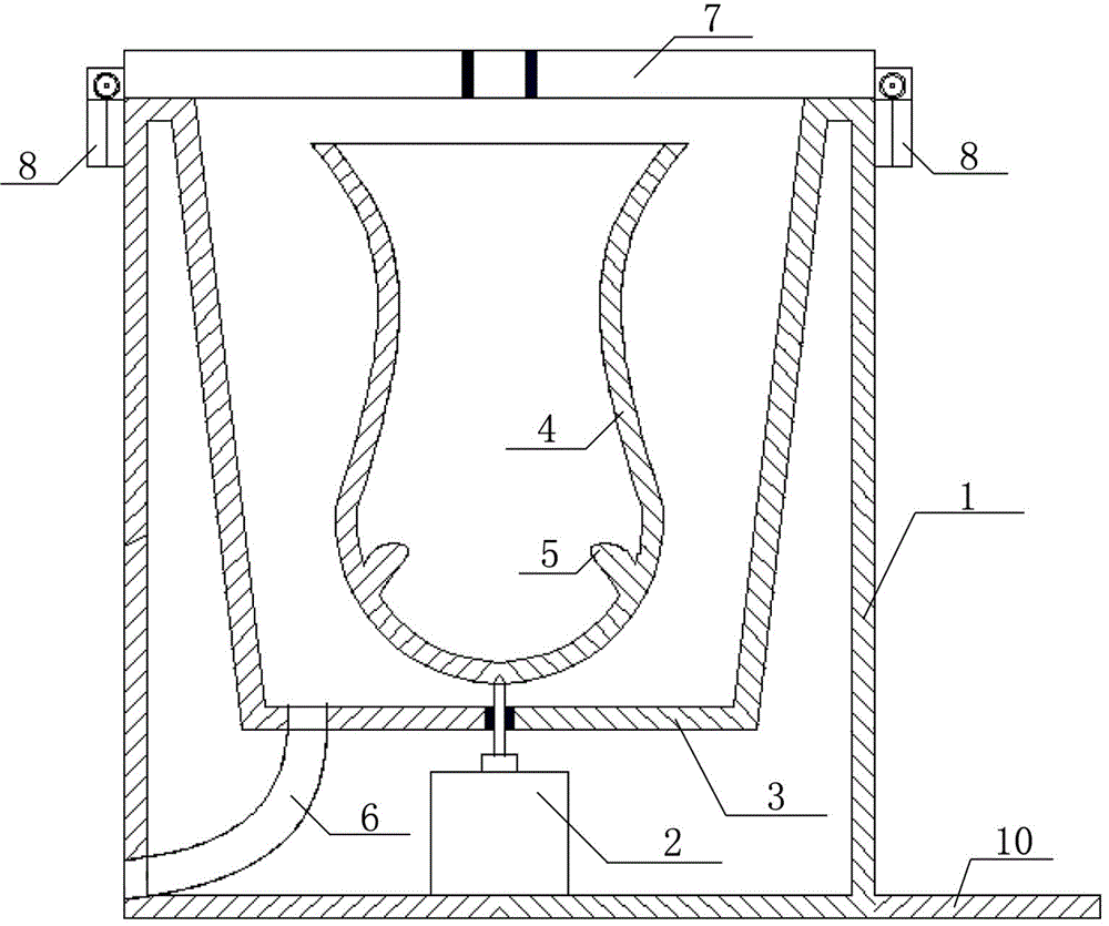 Mop cleaning dewaterer