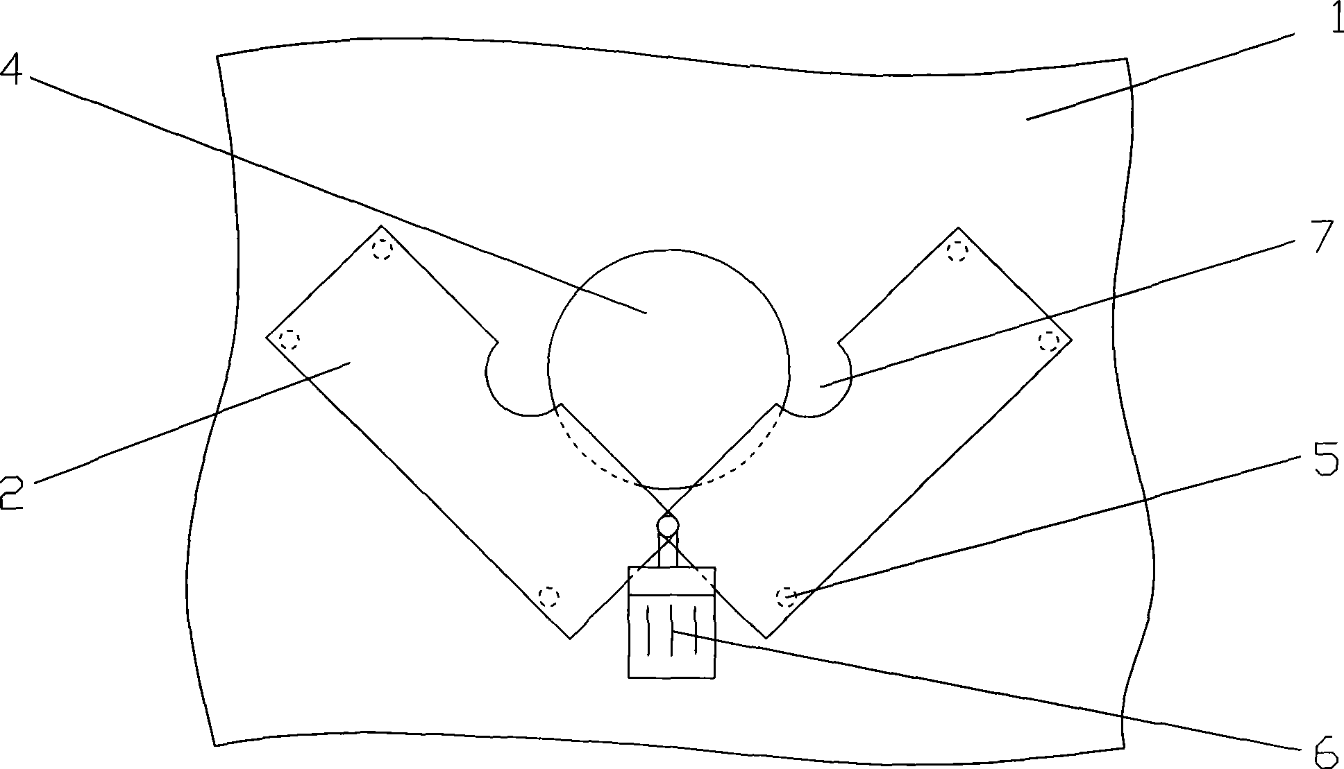 Baffle-rotary lampblack absorber capable of adjusting area of air suction port