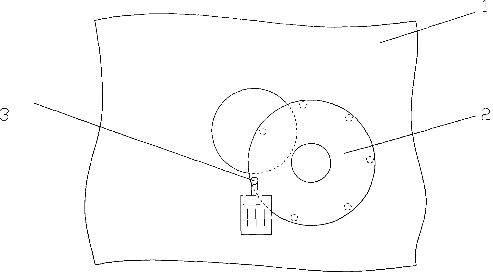 Baffle-rotary lampblack absorber capable of adjusting area of air suction port