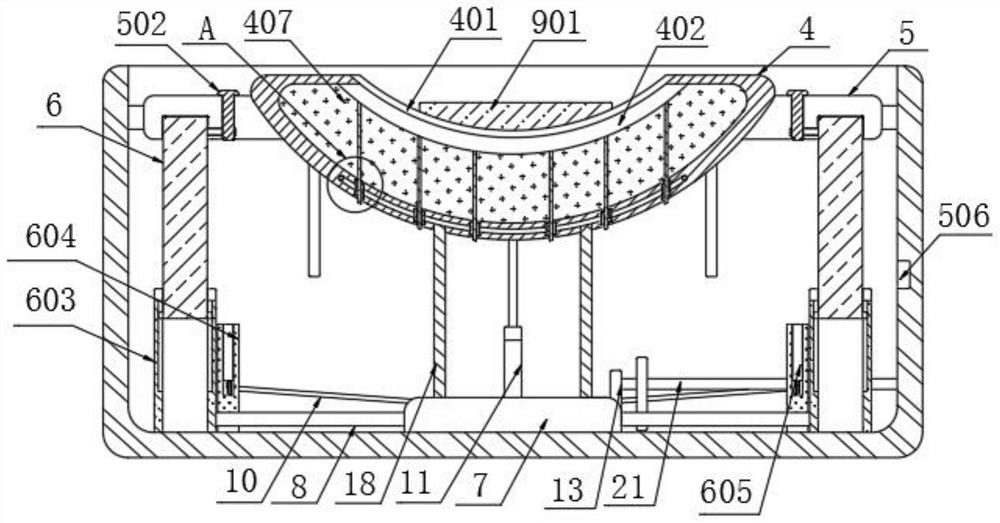 Assembly type headrest-shaped suspended anesthesia device for anesthesiology department