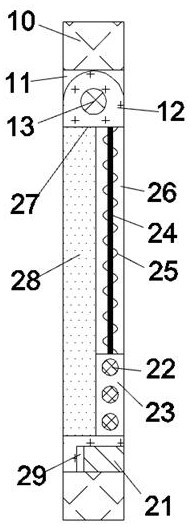 Clothes airing rod capable of preventing high-altitude falling objects from damaging aired objects