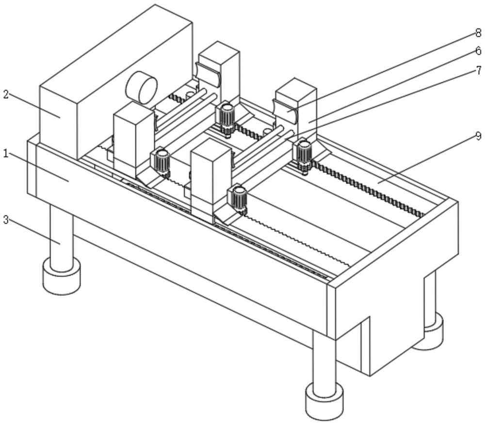 Supporting plate feeding system of numerical-control scraping rolling machine