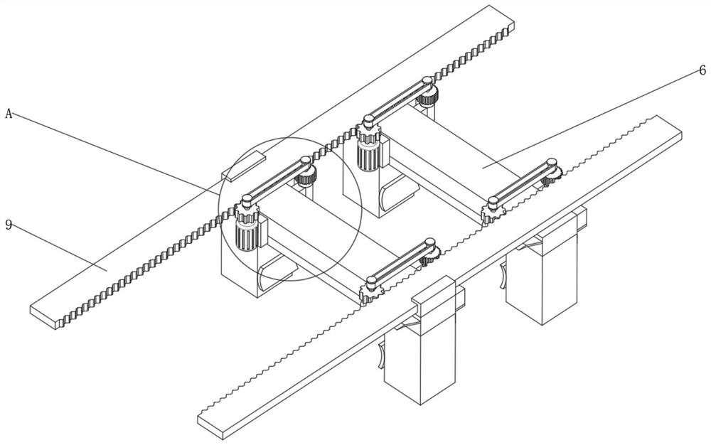 Supporting plate feeding system of numerical-control scraping rolling machine