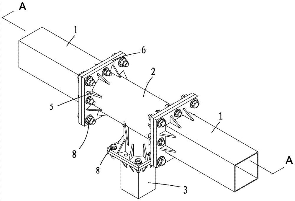 Assembly structure and assembly joint of steel pipe concrete combined truss