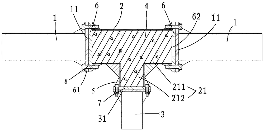 Assembly structure and assembly joint of steel pipe concrete combined truss