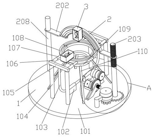 A kind of coconut shell rotary peeling system