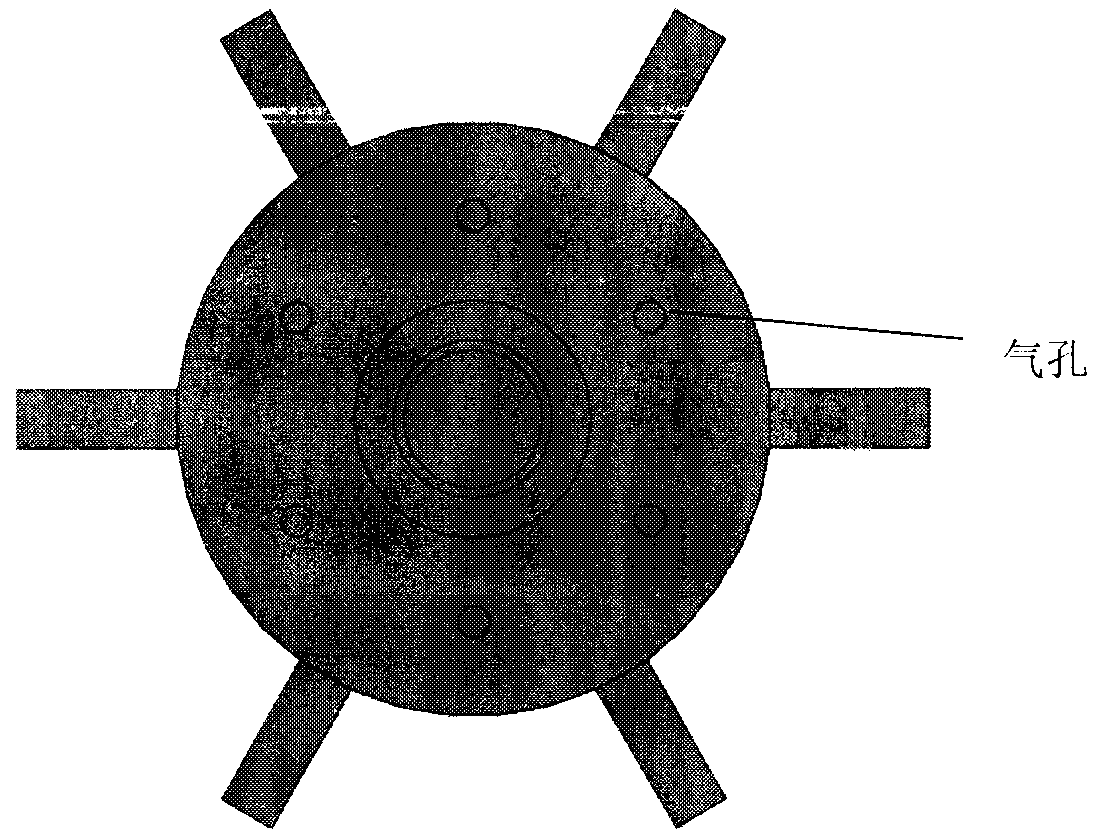 Mixing stirrer with paddle with airflow driven by air pressure