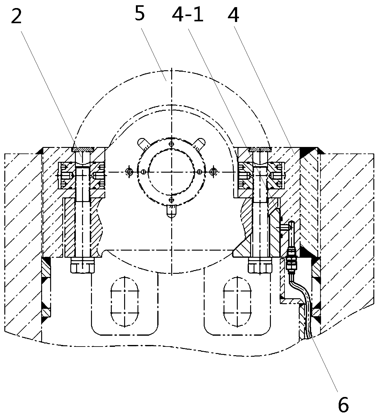 Looseness detecting device for shield cutter head detachable cutter