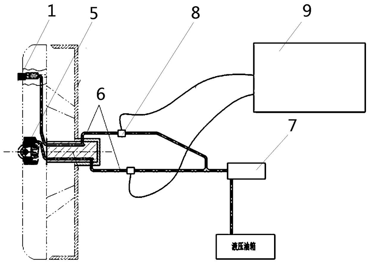 Looseness detecting device for shield cutter head detachable cutter